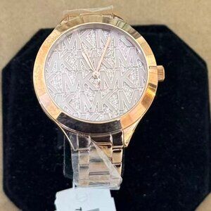 Michael Kors MK4658 Slim Runway Rose Gold Dial Ladies Watch